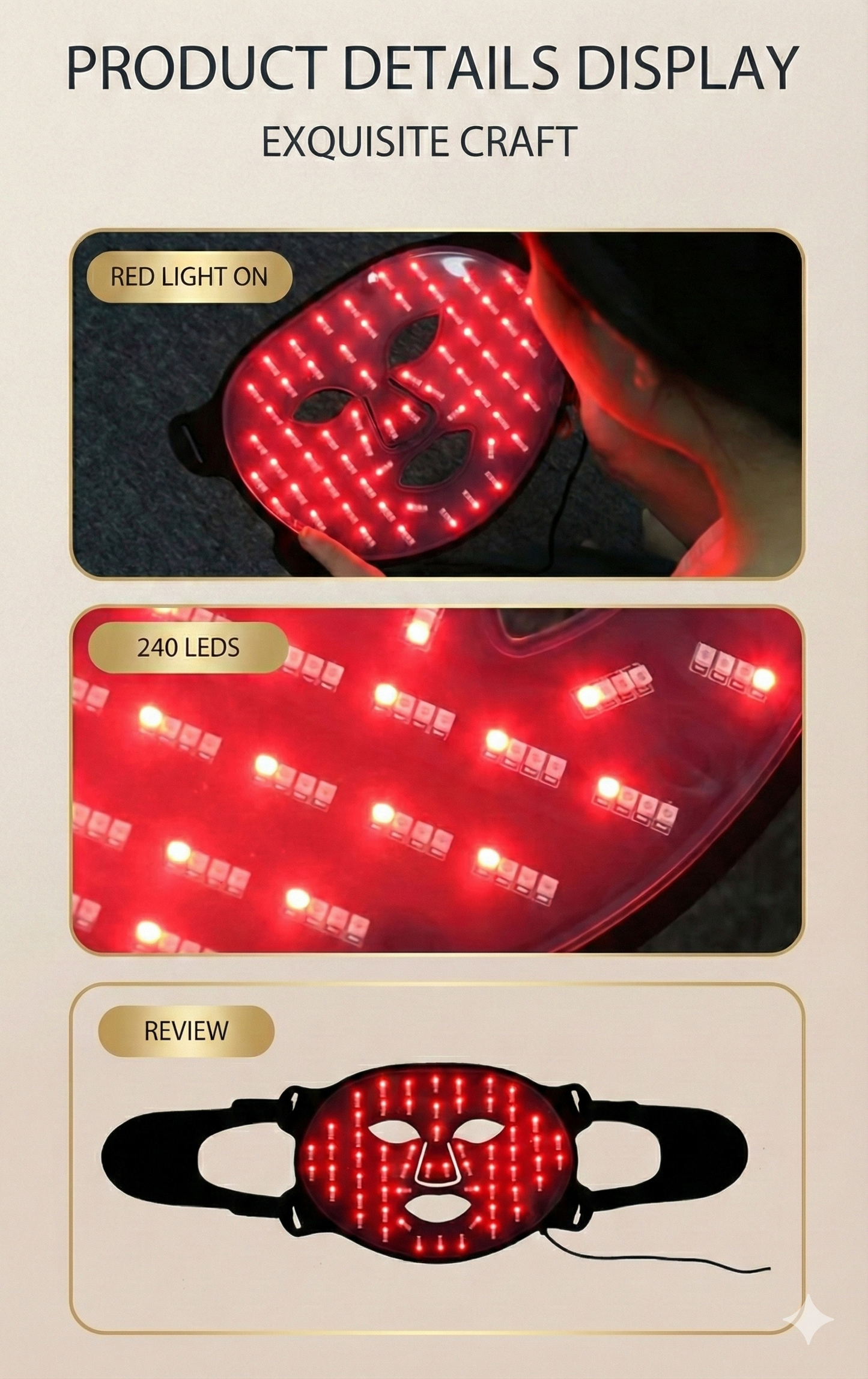 LuxRitual LED Light Therapy Mask (Face+Neck)