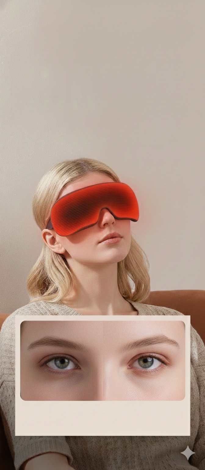 LuxRitual | Smart Airbag Eye Massager with Heat Therapy & Vision Window