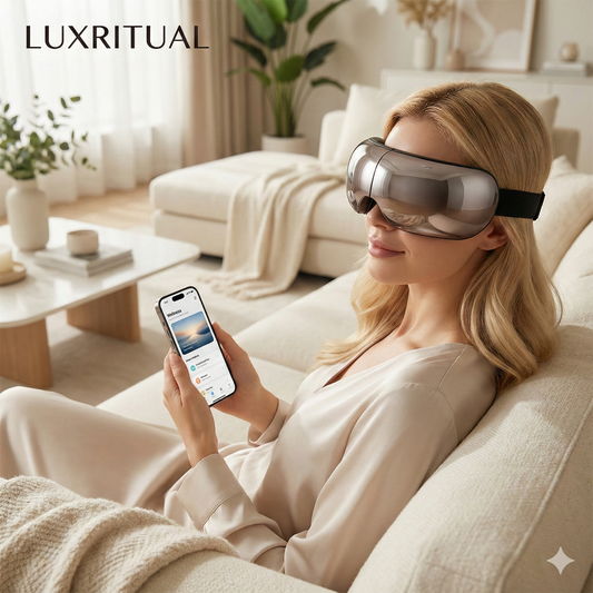 LuxRitual | Smart Airbag Eye Massager with Heat Therapy & Vision Window